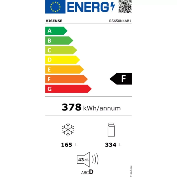 Réfrigérateur Américain Hisense Noir – Image 4